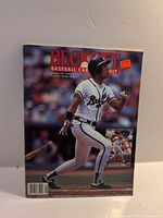 Front cover showing Braves player, title, price sticker