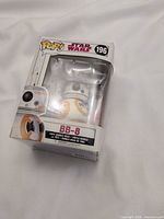 Front of Funko Pop! BB-8 #196 box with window showing figure