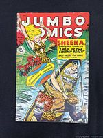 Front cover showing title, issue number, price and Sheena artwork