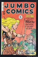 Front cover showing title, issue number, price, Sheena artwork