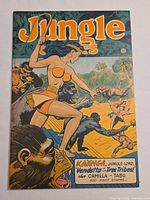 Front cover of Jungle Comics No. 92 showing title, characters, price, date