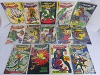 All 15 The Amazing Spider-Man comics laid out showing front covers