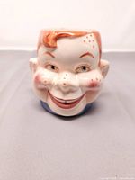 Front view of Howdy Doody ceramic mug