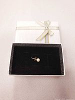 Earring in gift box overall view