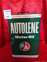 Front view showing Autolene branding, BA logo, capacity text