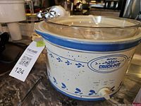 Full view of Rival Crock-Pot with lid showing exterior design and control knob