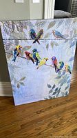 Front view of the birds canvas print