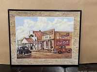 Front view of framed print showing full artwork and frame