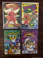 All four comic book covers bagged or bagged & boarded