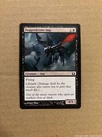 Front of Daggerdrome Imp MTG card showing text, mana cost and artwork