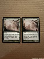 Front view of both Fog cards side by side