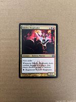 Front of Rakdos Ringleader card showing title, mana cost, artwork and text