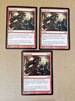 Front view of all three Skullcrack cards