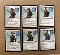 All six Pacifism cards front view