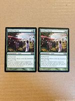 Front view of both Verdant Haven cards side by side