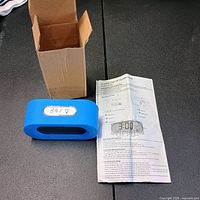 Clock front, box, manual