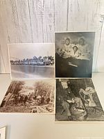 Overall view of the four photographic prints