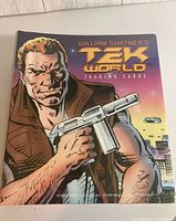 Front cover of TekWorld binder showing William Shatner’s TekWorld artwork