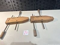 Both Craftsman wooden handscrew clamps overview