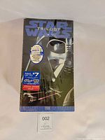 Front view of sealed Star Wars Trilogy VHS box set