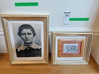 Both framed photographs side by side showing scale and frame finish