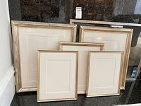 Group shot of all five metallic frames leaning together