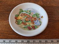 Top view of plate showing full illustration and condition