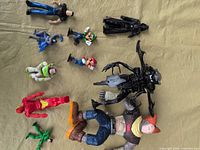 All figures laid out showing variety and scale