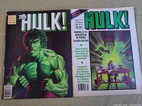 Both Hulk comics side by side displaying covers