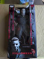 Front view of boxed Michael Myers action figure