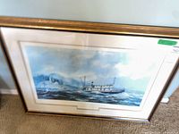 Front view of framed print showing artwork and frame