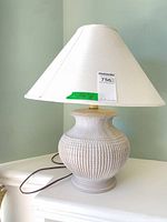 Full lamp showing shade and base