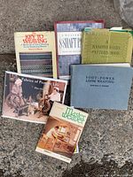 Group shot showing all six weaving books