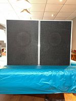 Front view of both Panasonic speakers side by side