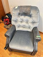 Front view of Berkline power recliner