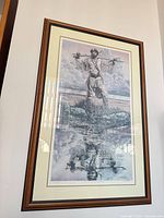 Full view of framed signed limited edition print