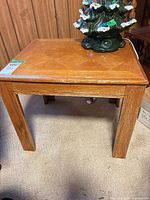 Front angled view showing overall table