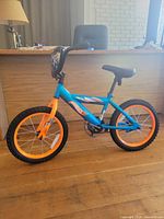 Full side view of the 16" Hot Wheels kids bicycle