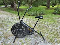Side view of Weslo 605s air resistance exercise bike