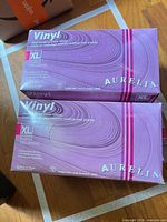 Front view of two Aurelia Vinyl XL glove boxes