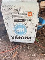Front of Promix HP bag showing branding and opened condition