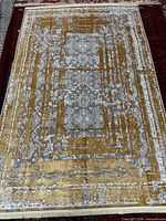 Full view of rug showing overall design and colors