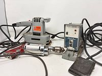 All three power tools grouped together