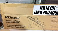 Factory box showing Dimplex branding and product illustration