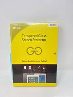 Front of sealed JETech screen protector packaging
