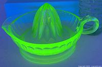 Juicer glowing under UV light