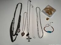 All jewelry laid out
