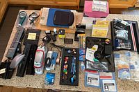 Entire lot laid out on countertop