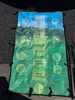 Full view of SKLZ Rip N Grip target screen with printed zones