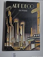 Front cover of Art Deco book with title and author